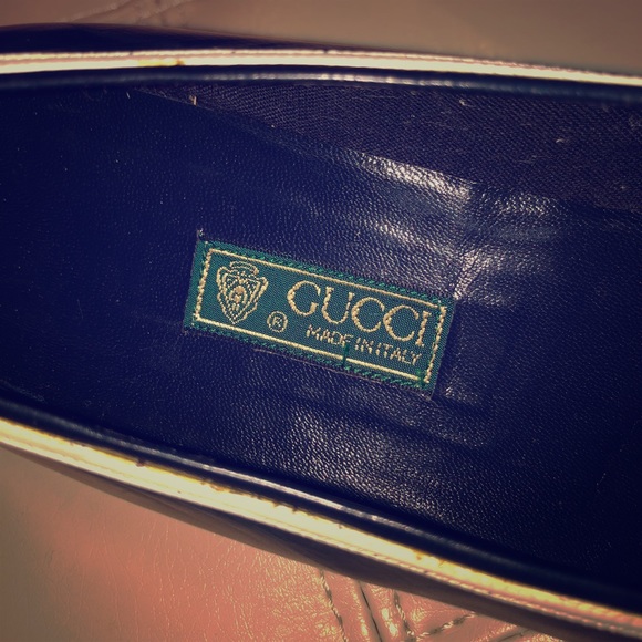 Women’s Gucci Navy & Cream trim flats - Picture 5 of 5